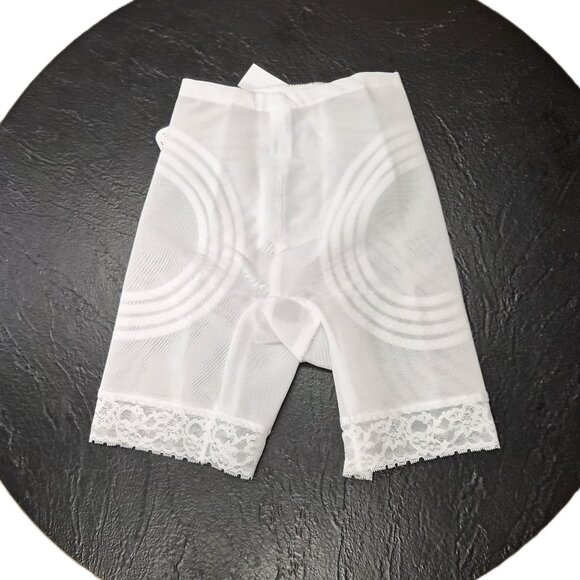 Rago of New York White Shaping Pant Girdle S/26 USA Bridal Budoir  Pin-up Glamou - Picture 2 of 5